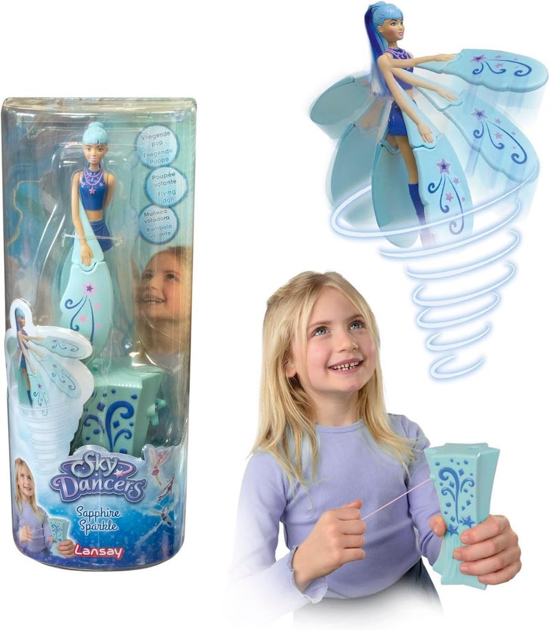 Lansay Sky Dancers - Sapphire Sparkle - Flying Doll - Ages 6 and Above - Image 1